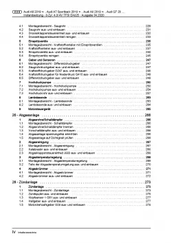 Audi A8 4N ab 2017 Instandsetzung 8-Zyl. 4,0l Benzinmotor Reparaturanleitung PDF