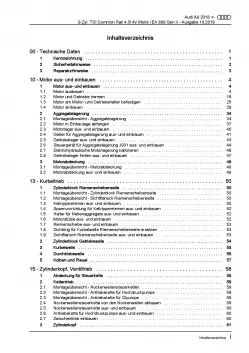 Audi A8 Typ 4N ab 2017 8-Zyl. Dieselmotor 4,0l TDI Reparaturanleitung PDF