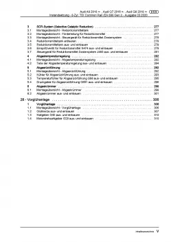 Audi A8 4N ab 2017 Instandsetzung Dieselmotor 8-Zyl. TDI Reparaturanleitung PDF