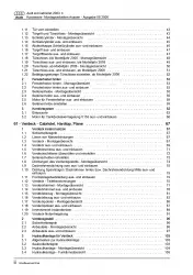 Audi A4 Cabrio 2002-2009 Karosserie Montagearbeiten Außen Reparaturanleitung PDF