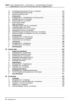 Audi Q2 GA ab 2016 Instandsetzung Benzinmotor 4-Zyl. 2,0l Reparaturanleitung