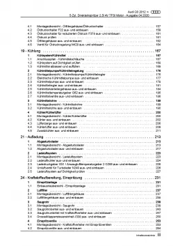 Audi Q3 Typ 8U 2011-2018 5-Zyl. 2,5l Benzinmotor 310-367 PS Reparaturanleitung