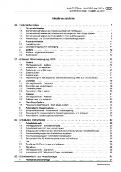 Audi Q5 8R 2008-2017 Elektrische Anlage Elektrik Systeme Reparaturanleitung PDF