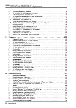 Audi Q5 Typ 8R 2008-2017 Karosserie Montagearbeiten Außen Reparaturanleitung