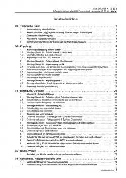 Audi Q5 8R 2008-2017 6 Gang Schaltgetriebe 0B1 Kupplung Reparaturanleitung PDF