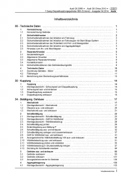 Audi Q5 8R 2008-2017 7 Gang Automatikgetriebe DSG DKG 0B5 Reparaturanleitung PDF