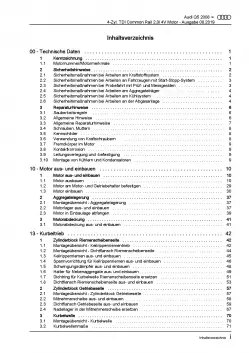 Audi Q5 8R 2008-2017 4-Zyl. 2,0l Dieselmotor 136-170 PS Reparaturanleitung PDF