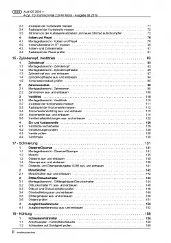 Audi Q5 8R 2008-2017 4-Zyl. 2,0l Dieselmotor 136-170 PS Reparaturanleitung PDF