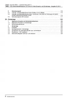 Audi Q5 8R 2008-2017 Benzin Einspritz- Zündanlage 179-211 PS Reparaturanleitung