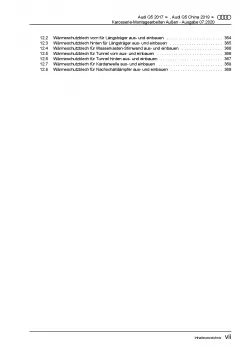 Audi Q5 Typ FY ab 2016 Karosserie Montagearbeiten Außen Reparaturanleitung PDF