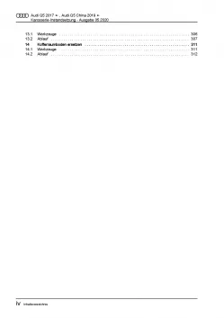 Audi Q5 Typ FY ab 2016 Karosserie Unfall Instandsetzung Reparaturanleitung PDF