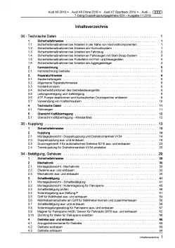 Audi Q5 FY ab 2016 7 Gang Automatikgetriebe DSG DKG 0DK Reparaturanleitung PDF