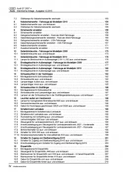 Audi Q7 Typ 4L 2005-2015 Elektrische Anlage Elektrik Systeme Reparaturanleitung