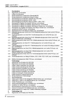 Audi Q7 Typ 4L 2005-2015 Radio Navigation Kommunikation Reparaturanleitung