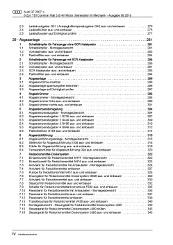 Audi Q7 Typ 4L (05-15) 6-Zyl. Dieselmotor 204-245 PS Mechanik Reparaturanleitung