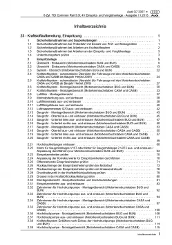 Audi Q7 4L 2005-2015 Diesel Einspritz- Vorglühanlage 3,0l Reparaturanleitung PDF