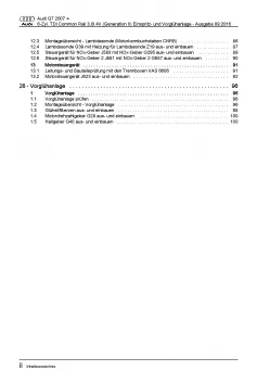 Audi Q7 4L (05-15) Diesel Einspritz- Vorglühanlage 204-245 PS Reparaturanleitung