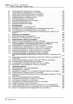 Audi Q7 Typ 4M ab 2015 Heizung Belüftung Klimaanlage Reparaturanleitung