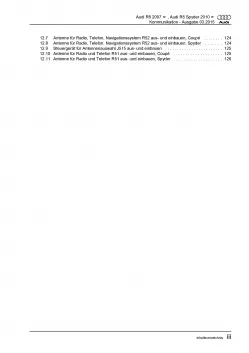 Audi R8 Typ 42 2006-2015 Radio Navigation Kommunikation Reparaturanleitung