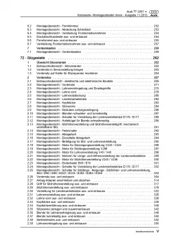 Audi TT Typ 8J 2006-2014 Karosserie Montagearbeiten Innen Reparaturanleitung