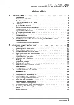 Audi TT Typ 8J 2006-2014 Kardanwelle Achsantrieb hinten Reparaturanleitung PDF