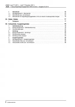 Audi TT 8J 2006-2014 7 Gang Automatikgetriebe DSG DKG 0AM Reparaturanleitung PDF