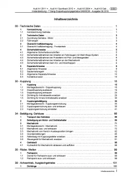 Audi TT 2006-2014 Instandsetzung 7 Gang Automatikgetriebe Reparaturanleitung PDF