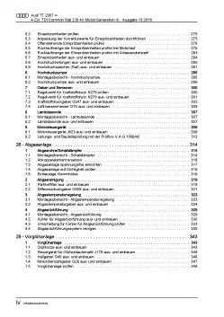 Audi TT 8J 2006-2014 4-Zyl. 2,0l Dieselmotor TDI 170 PS Reparaturanleitung PDF