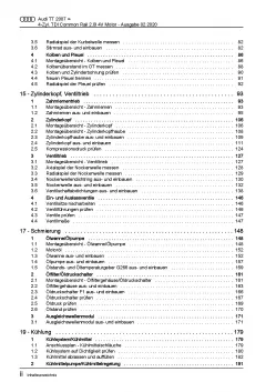 Audi TT 8J 2006-2014 4-Zyl. 2,0l Dieselmotor 170 PS TDI Reparaturanleitung PDF