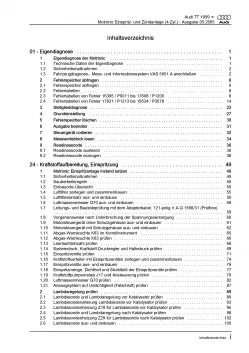 Audi TT 8N 1998-2006 1,8l Motronic Einspritz- Zündanlage Reparaturanleitung PDF