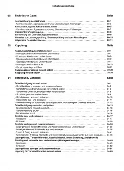 Audi V8 Typ 4C (88-94) 6 Gang Schaltgetriebe 01E Kupplung Reparaturanleitung PDF