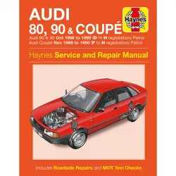 Audi 80 90 Coupe 10.1986-1990 Benzin Limousine Reparaturanleitung Haynes