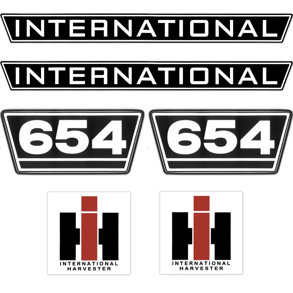 IHC Aufkleber Mc Cormick Traktor 323 Gold Logo Emblem