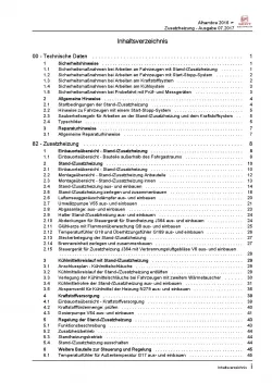 SEAT Alhambra Typ 71 ab 2015 Standheizung Zusatzheizung Reparaturanleitung PDF