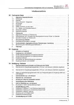 SEAT Alhambra 7N (10-15) 6 Gang Automatikgetriebe DKG 02E Reparaturanleitung PDF