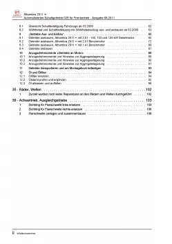 SEAT Alhambra 7N (10-15) 6 Gang Automatikgetriebe DSG DKG 02E Reparaturanleitung