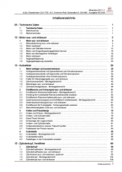 SEAT Alhambra 7N 2010-2015 4-Zyl. Dieselmotor 116-177 PS Reparaturanleitung PDF