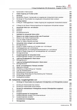 SEAT Alhambra 7V 1995-2010 6 Gang Schaltgetriebe 02N AWD Reparaturanleitung PDF