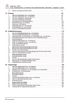 SEAT Alhambra 7V (95-10) 4-Zyl. Benzinmotor 115 PS Mechanik Reparaturanleitung