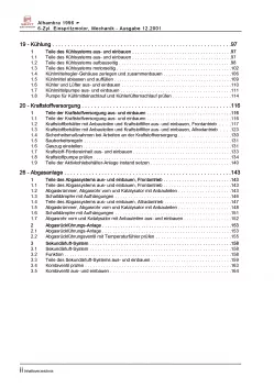 SEAT Alhambra 7V (95-10) 6-Zyl. Benzinmotor 174 PS Mechanik Reparaturanleitung