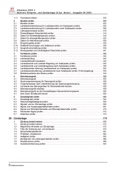 SEAT Alhambra 7V (95-10) Benzin 204 PS Einspritz- Zündanlage Reparaturanleitung