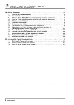 SEAT Altea Typ 5P5 2006-2015 6 Gang Automatikgetriebe 09G Reparaturanleitung PDF