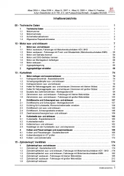 SEAT Altea 5P5 (06-15) 4-Zyl. Dieselmotor TDI 136-170 PS Reparaturanleitung PDF