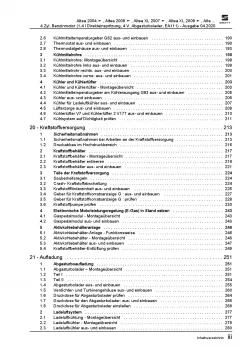 SEAT Altea 5P5 2006-2015 4-Zyl. 1,4l Benzinmotor 125 PS Reparaturanleitung PDF