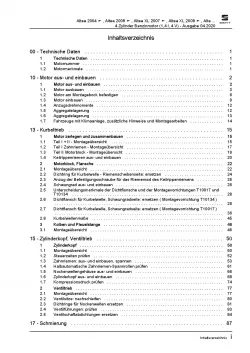 SEAT Altea 5P5 2006-2015 4-Zyl. 1,4l Benzinmotor 86 PS Reparaturanleitung PDF