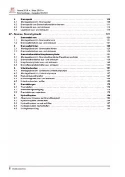 Seat Arona Typ KJ ab 2017 Bremsanlagen Bremsen System Reparaturanleitung PDF