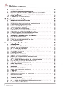 SEAT Arosa 6H 1997-2004 Elektrische Anlage Elektrik Systeme Reparaturanleitung