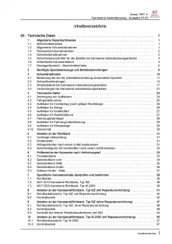 SEAT Arosa 6H 1997-2004 Karosserie Unfall Instandsetzung Reparaturanleitung PDF