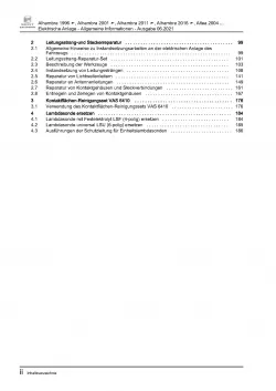 SEAT Arosa Typ 6H (97-04) Allgemeine Infos Elektrische Anlage Reparaturanleitung