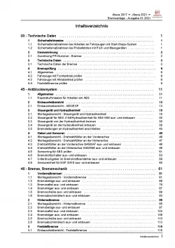 SEAT Ateca Typ KH ab 2016 Bremsanlagen Bremsen System Reparaturanleitung PDF